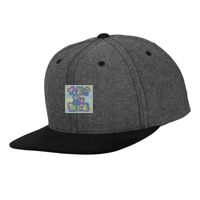 Chambray-suede snapback (6089CH) Vignette