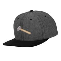 Chambray-suede snapback (6089CH) Vignette