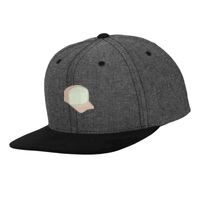 Chambray-suede snapback (6089CH) Vignette