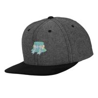 Chambray-suede snapback (6089CH) Vignette