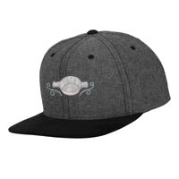 Chambray-suede snapback (6089CH) Vignette
