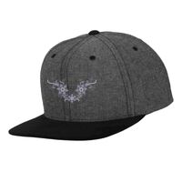 Chambray-suede snapback (6089CH) Vignette