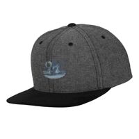 Chambray-suede snapback (6089CH) Vignette