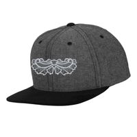 Chambray-suede snapback (6089CH) Vignette
