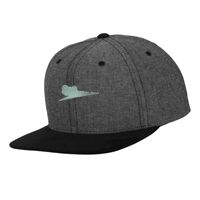 Chambray-suede snapback (6089CH) Vignette