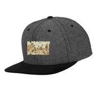 Chambray-suede snapback (6089CH) Vignette