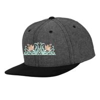 Chambray-suede snapback (6089CH) Vignette