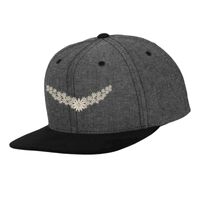 Chambray-suede snapback (6089CH) Vignette