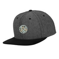 Chambray-suede snapback (6089CH) Vignette