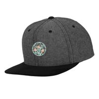 Chambray-suede snapback (6089CH) Vignette