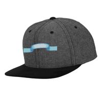 Chambray-suede snapback (6089CH) Vignette