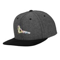 Chambray-suede snapback (6089CH) Vignette