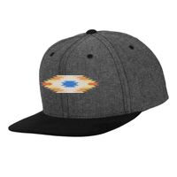 Chambray-suede snapback (6089CH) Vignette