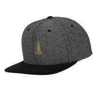 Chambray-suede snapback (6089CH) Vignette