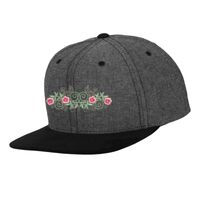 Chambray-suede snapback (6089CH) Vignette