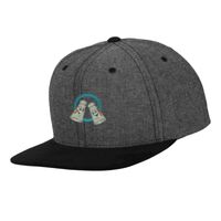 Chambray-suede snapback (6089CH) Vignette