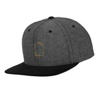 Chambray-suede snapback (6089CH) Vignette