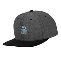 Chambray-suede snapback (6089CH) Vignette