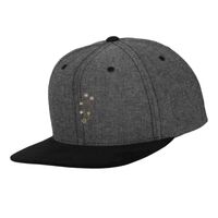 Chambray-suede snapback (6089CH) Vignette
