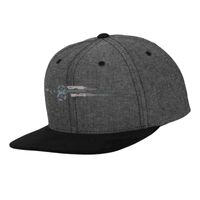 Chambray-suede snapback (6089CH) Vignette