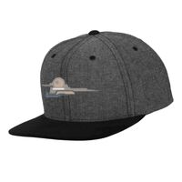 Chambray-suede snapback (6089CH) Vignette