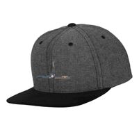 Chambray-suede snapback (6089CH) Vignette