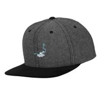 Chambray-suede snapback (6089CH) Vignette