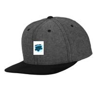 Chambray-suede snapback (6089CH) Vignette