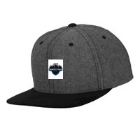 Chambray-suede snapback (6089CH) Vignette