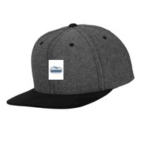 Chambray-suede snapback (6089CH) Vignette