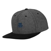 Chambray-suede snapback (6089CH) Vignette
