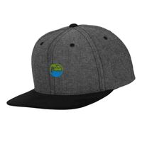 Chambray-suede snapback (6089CH) Vignette