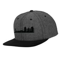Chambray-suede snapback (6089CH) Vignette