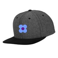Chambray-suede snapback (6089CH) Vignette
