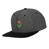 Chambray-suede snapback (6089CH) Vignette