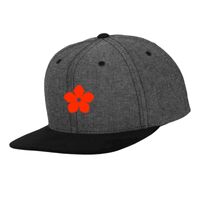 Chambray-suede snapback (6089CH) Vignette