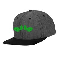 Chambray-suede snapback (6089CH) Vignette