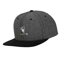 Chambray-suede snapback (6089CH) Vignette