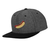 Chambray-suede snapback (6089CH) Vignette