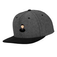 Chambray-suede snapback (6089CH) Vignette