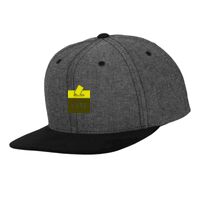 Chambray-suede snapback (6089CH) Vignette