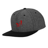 Chambray-suede snapback (6089CH) Vignette