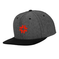 Chambray-suede snapback (6089CH) Vignette