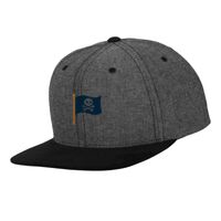 Chambray-suede snapback (6089CH) Vignette