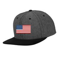Chambray-suede snapback (6089CH) Vignette