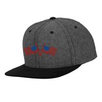 Chambray-suede snapback (6089CH) Vignette