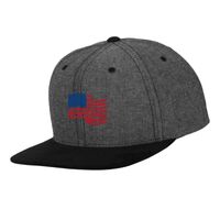 Chambray-suede snapback (6089CH) Vignette