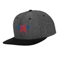 Chambray-suede snapback (6089CH) Vignette