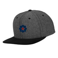 Chambray-suede snapback (6089CH) Vignette