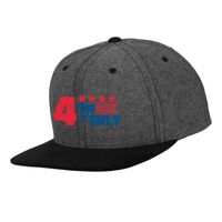 Chambray-suede snapback (6089CH) Vignette